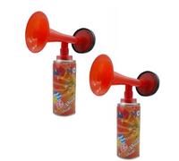 DIOXSTAR Football Trumpet Plastic Horn, Easy Press-And-Use Design, Loud Sound, Bright Colour, Durable & Sturdy Construction, Long-Lasting, Perfect For Birthdays, Parties & Special Events (2Pcs)