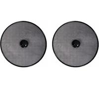 DIOXSTAR Frying Pan Splatter Guard, Ultra Fine Mesh, Oil Splatter Screen, Protection Lid, Kitchen Screen Cover, Ideal for Pans, Pots and Frying Pans, Black, 21CM (2 PCS)