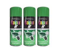 DIOXSTAR Green Grass Gloss Spray Paint, Quick Drying Paint, All Purpose Spray Paint, Suitable for Metal, Plastic & Wood Surfaces, Interior & Exterior Use, 250ml (3 PCS)