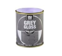 DIOXSTAR Grey Gloss Non-Drip Paint, Fast Drying, High Build, High-Performance Paint, Gloss Finish, Interior and Exterior Use, Suitable for Wood, Metal, 300ml (1 PCS)