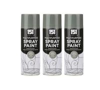 DIOXSTAR Grey Primer Spray Paint, Matt Finish, Fast Drying, Non-Cracking, Suitable for Wood, Plastic and Metal, Indoor and Outdoor Use, Easy to Use, 400ml (3 PCS)