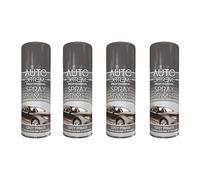 DIOXSTAR Grey Primer Spray Paint, Matt Finish, Quick Drying, Non-Crack Paint, Suitable for Metal, Glass, Wood, Indoor and Outdoor Use, Easy to Use, 400ml (4 PCS)