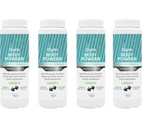 DIOXSTAR Gym Body Powder, Protect Your Skin from Chafing, Non-Greasy, Reduce The Feeling of Sweat, Preventing Discomfort and Irritation, Moisture-Absorbing Qualities, (4PCS)