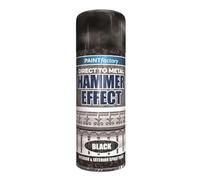 DIOXSTAR Hammer Effect Aerosol Spray Paint, Textured Finish, Interior & Exterior Paint, Easy to Use, Provide a Striking Hammered Effect, Long-Lasting, Black, 400ml (1 PCS)