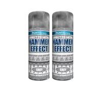 DIOXSTAR Hammer Effect Grey Spray Paint, Unique and Stylish Hammered Finish, Easy Application, Long-Lasting Protection, For Interior & Exterior Surfaces, 400ml (2 PCS)