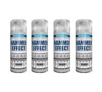 DIOXSTAR Hammer Effect Silver Spray Paint, Unique and Stylish Hammered Finish, Easy Application, Long-Lasting Protection, For Interior & Exterior Surfaces, 400ml (4 PCS)