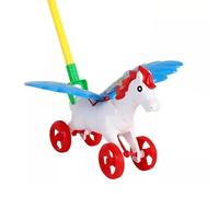 DIOXSTAR Horse Toys For Kids, Push Along Toy, Easy To Use, Lightweight, And Portable, Durable Construction, Attractive Design, Garden Decoration, Gift Idea For Kids