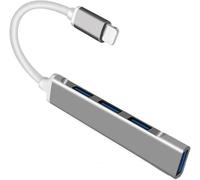 DIOXSTAR HSX-CP032 Lightning 4-Port USB Hub, Fast-Charging, Quick File Transfers, C Power Technology, Ideal For Both Personal And Professional Use