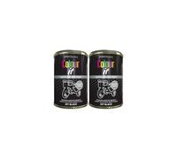 DIOXSTAR Jet Black Tin Paint, Gloss Finish, Long-Lasting Protection, All Purpose Paint for Interior & Exterior Application, Wood, Metal, Plastic, Fast Drying, 300ml (2 PCS)