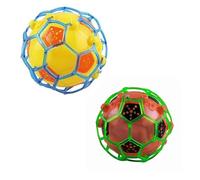 DIOXSTAR Jumping Joggle Bopper Light Up Bouncing Vibrating Gleams Gift Toy, Fast Rotation, Unique Wobbling Effect, Glowing Colors and Unique Wobbling Effect, (2 Pcs)