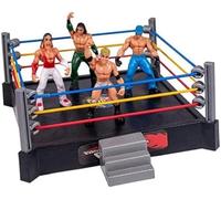 DIOXSTAR Kids Mini WWE Wrestling Ring with 12 Action Heroes, Wrestler Warriors with Square Ring, Realistic Figures, Pretend Playset, Best Gift for Little Wrestler