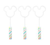 DIOXSTAR Light Up Neon Wand - Mickey Shaped, Battery Operated, Easy To Use, Dazzling LED Light, Promote Motor Skills, Perfect For Disney Fans, Parties, Unique Decoration (3PCS)