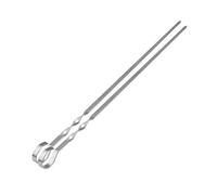 DIOXSTAR Long Barbecue BBQ Skewers, Stylish Metallic Finish, Sleek Design and Sturdy Construction, Lightweight Nature, Easy to Handle, Versatile Uses (2xPCS)