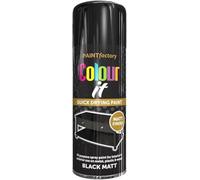 DIOXSTAR Matt Black Aerosol Spray Paint, DIY Enthusiasts, Quick-Drying Formula, Perfect For Use On Wood, Metal, Plastic, Indoor And Outdoor Use, 250ml, (1 Pcs)