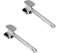 DIOXSTAR Metal Meat Tenderiser Hammer, Double-Headed Design, Resistant To Rust And Corrosion, Long-Lasting Use, Enhanced Flavour And Texture In Every Dish, (2PCS)