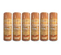 DIOXSTAR Metallic Copper Spray Paint, Quick Drying, Interior and Exterior Decoration, Multipurpose Use, Metallic Effect to your Craft & Art Work, 200ml (6 PCS)