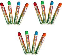 DIOXSTAR Multicolour Bingo Dabber Dot Marker Pens, Excellent Coverage And Clarity, Ink Dries Quickly, Creative Toolkit, Lightweight And Easy To Carry, (12PCS)