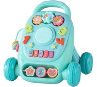 DIOXSTAR Multifunctional Early Baby Walker, 2-in-1 Convertible Design, Vibrant Colours, Ergonomic Handle, Encourages Motor Skill and Cognitive Development (Blue)