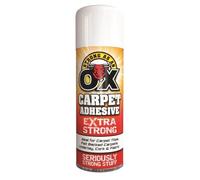 DIOXSTAR OX Carpet Adhesive Spray, Adhesive Glue Spray for Multi-Purpose Craft Carpet Foam Fabric Can, Even Coverage and Quick Drying Time, 500ml (1 Pcs)