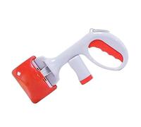 DIOXSTAR Pet Dog Pooper Scooper, Poop Bag Holder, Waste Picker Grabber, Durable and Lightweight, Easy to Use, Poop Picker Catcher, Long Handle, Dog Waste Cleaning (Red)