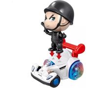 DIOXSTAR Police Cartoon Toy Car, LED Lighting, Music And Sound, Vibrant Colour, Eye-Catching Design, Durable Construction, Portable And Lightweight