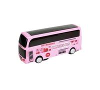 DIOXSTAR Princess Bus Toy, City Bus King, Bump & Go Car Toy with Light & Music, Entertaining for Boys Girls, Double Decker Bus Toy, Durable Construction, Kids 3+ Years