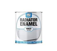 DIOXSTAR Radiator Enamel White Gloss Paint, Fast Drying, Heat Resistant, High-Performance Paint, Gloss Finish, Interior and Exterior Use, For Wood, Metal, 300ml (1 PCS)