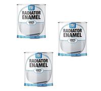 DIOXSTAR Radiator Enamel White Gloss Paint, Fast Drying, Heat Resistant, High-Performance Paint, Gloss Finish, Interior and Exterior Use, For Wood, Metal, 300ml (3 PCS)