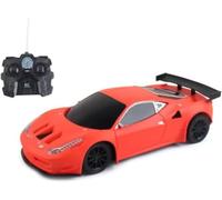 DIOXSTAR RC Racing Flex Control Car, 360-Degree Spins, Sporty Design, Sturdy Build, High-Speed Racing, Racing Drift Car Model with Lights, (Red)