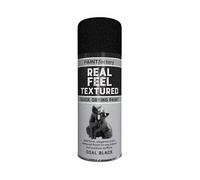 DIOXSTAR Real Feel Textured Quick Drying Spray Paint, Add Elegance & Textured Finish to Any Indoor/Outdoor Surface, Fast Drying, Easy to Use, Coal Black, 400ml (1 PCS)