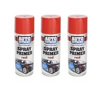 DIOXSTAR Red Primer Spray Paint, Matt Finish, Quick Drying, Non-Crack Paint, Suitable for Metal, Glass, Wood, Indoor and Outdoor Use, Easy to Use, 400ml (3 PCS)