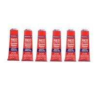DIOXSTAR Red RTV Silicone Instant Gasket Maker Adhesive Sealant 85g Tube, Multi-Material Adhesive and Sealant, Ideal for Gaskets, Sealing, Repairs, And Bonding, (6 Pcs)