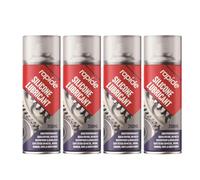 DIOXSTAR Silicone Lubricant Spray, High Performance, Fast Drying, Safe to Use on Metal, Rubber, Wood, Vinyl and Wood, Multi-Purpose, Reduce Friction, 250ml (4 PCS)