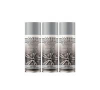 DIOXSTAR Silver Alloy Wheel Spray Paint, Fast Drying, Smooth Satin Finish, Fade Resistant, Easy to Use, Durable Wheel Paint, Long-Lasting, 400ml (3 PCS)