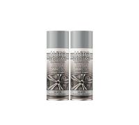 DIOXSTAR Silver Alloy Wheel Spray Paint, Fast Drying, Smooth Satin Finish, Fade Resistant, Easy to Use, Durable Wheel Paint, Long-Lasting, 400ml (2 PCS)