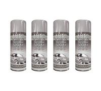 DIOXSTAR Silver Body Spray Paint, Fast Drying, Non-Cracking, DIY Spray Paint for Metal, Wood, Plastic, Indoor and Outdoor Use, Easy and Quick Spraying, 400ml (4 PCS)