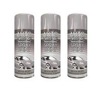 DIOXSTAR Silver Body Spray Paint, Fast Drying, Non-Cracking, DIY Spray Paint for Metal, Wood, Plastic, Indoor and Outdoor Use, Easy and Quick Spraying, 400ml (3 PCS)