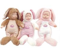 DIOXSTAR Sleeping Baby Dolls, Soft Cloth, Cute Baby Doll, Pine Sewing, Adorable Doll with Closed Eyes, Soothing Music Features, Best Gift for Children, Random Colour