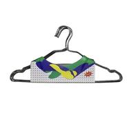 DIOXSTAR Stainless Steel Clothing Hanger, Silver Heavy-Duty Hangers, Portable & Lightweight, Space Saving, Non-Slip, Suit, Shirt, Dress, Trouser Hangers, 40cm (8 PCS)