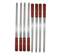 DIOXSTAR Stainless Steel Flat Kebab Skewers, Resistant to Rust, Corrosion, and Heat, Long-Term Reliability, Ideal for Both Indoor and Outdoor Cooking Scenarios, 24 Inch, (8PCS)