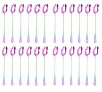 DIOXSTAR Stainless-Steel Long Handle Latte Spoons, Coffee Spoons for Tea, Sundae, Ice Cream, Dessert Ideal for Home, Kitchen, Restaurant, 19 CM, (Rainbow Spoon Pack of 24)