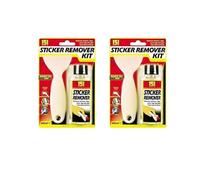 DIOXSTAR Sticker Remover Kit, Effectively Removes Stickers, Tape, Price Tags & Gum from Hard Surfaces, Quickly and Easily Removes Stickers, Lightweight (2 PCS)