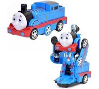 DIOXSTAR Thomas Transforming Train, Bump-And-Go-Action, Flashing Light Effects, Flashing Lightning Effects, 2-In-1 Deformation, Hours of Fun, Birthday Gift Idea