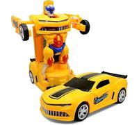 DIOXSTAR Transformer Robot Race Car Toy For Kid, Flashing Lights And Thrilling Sound Effects, Endless Hours Of Fun And Joy, Both Imagination And Motor Skills Development
