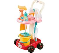DIOXSTAR Trolley Cleaning Accessories Playset, Lightweight, Ensuring Durability, Problem-Solving Skills, Realistic Cleaning Tools, Mop, Broom, Dustpan, And Spray Bottles