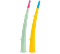DIOXSTAR Trumpet Horn, Trumpet Toys, Noise Makers, Lightweight and Portable, Comfortable to Hold, Clear Sound, Party Favor & Football Fans, Assorted Colour (2 Pcs)