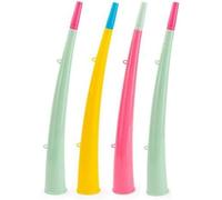 DIOXSTAR Trumpet Horn, Trumpet Toys, Noise Makers, Lightweight and Portable, Comfortable to Hold, Clear Sound, Party Favor & Football Fans, Assorted Colour (4 Pcs)