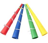 DIOXSTAR Trumpet With Rope Fan Horn, Eye-Catching Colours, Easy To Carry, Durable Design, Powerful Sound, Creating Vibrant Atmosphere, Long-Lasting Enjoyment