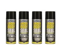 DIOXSTAR Under Body Seal Black Spray Paint, Protects Against Corrosion & Rust, Easy to Use, Suitable for Vehicle Chassis, Wheel Arches, High-Impact Coating, 400ml (4 PCS)