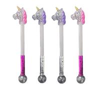 DIOXSTAR Unicorn Wand With LED Light Toy, Adorable Design, Vibrant Colour, Radiant Glow, Battery Operated, Provide Hours Of Fun, Promote Creativity And Imagination (4PCS)